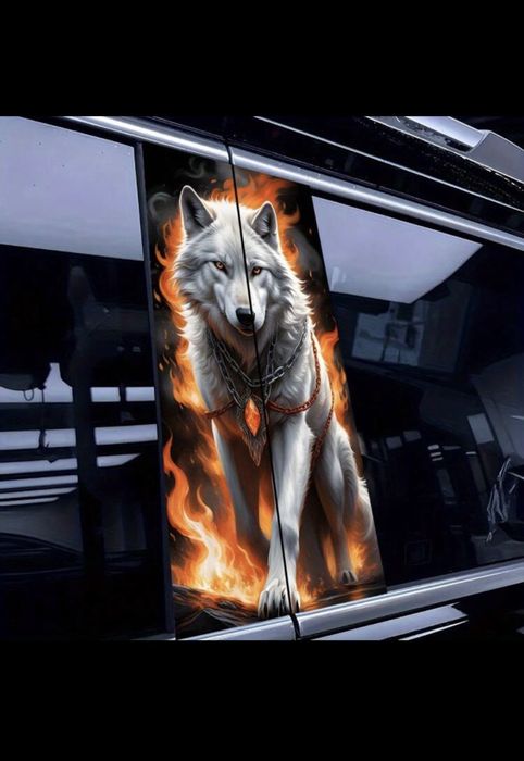 Водоустойчиви винилови стикери за кола-2 броя.