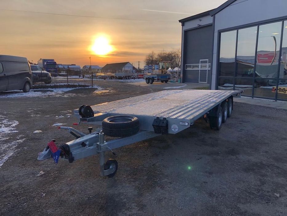 Niewiadow Jupiter 6m 3 axe 3500kg Remorca /Platforma transport auto 6m/2m 3 axe Cu tego pe mijloc