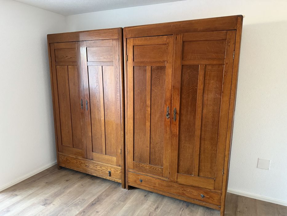 Vand dormitor lemn masiv rustic