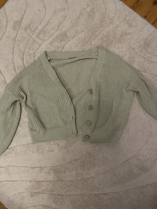 Pulover verde din cropp