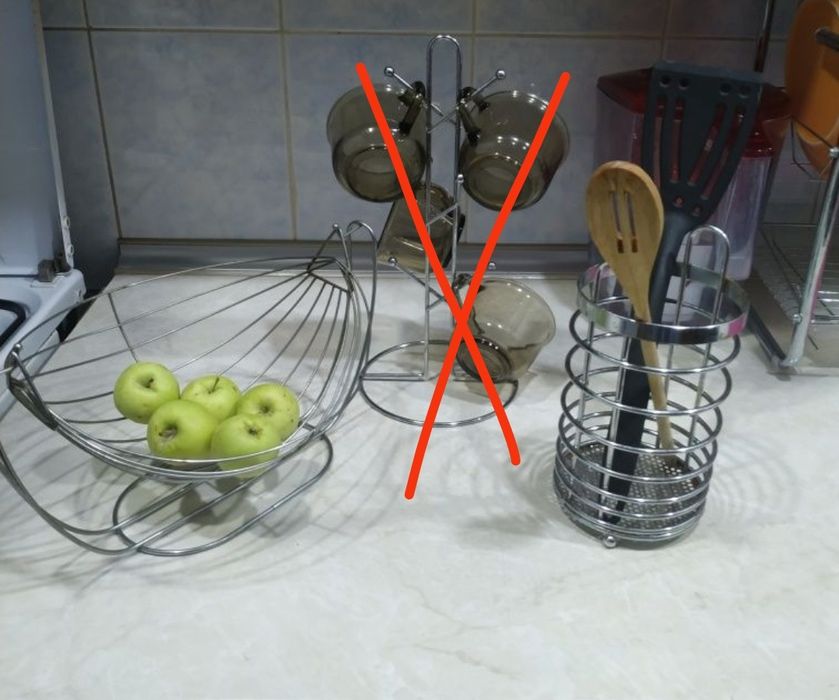 Ваза для фруктов, подставка для кухонных принадлежностей