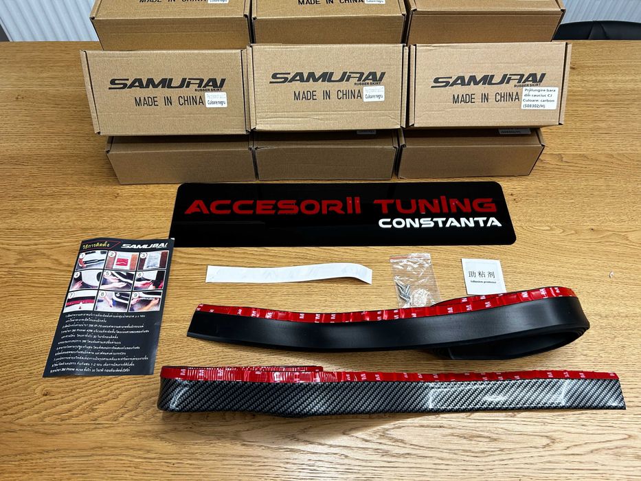 Prelungire Bara Fata / Lip - Model Universal Samurai Carbon / Negru