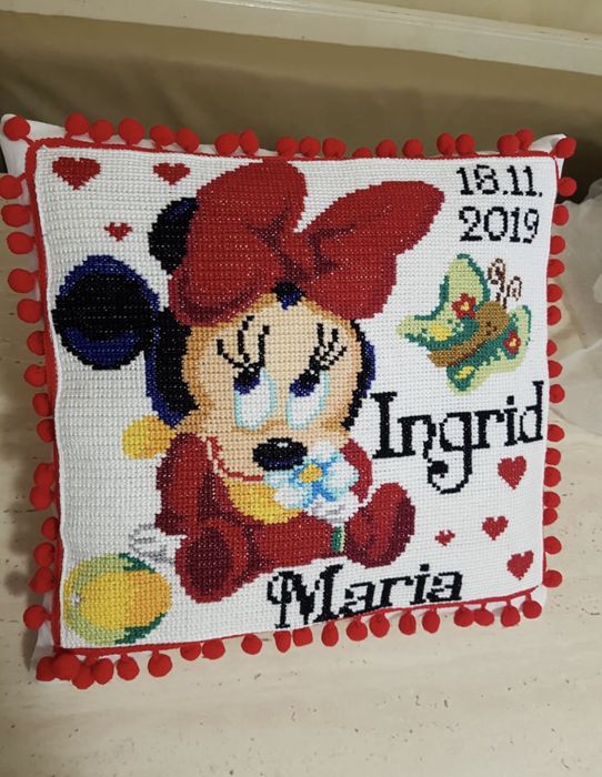 Perna pentru copii, cusuta manual, personalizata cu imaginea dorita