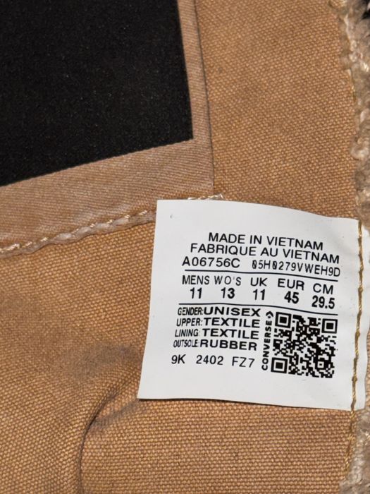 Rick Owens Converse DBL DRKSTAR Оригинал