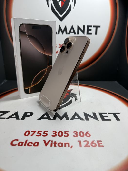 ZAP AMANET VITAN - iPhone 16 Pro Max - Desert Titanium - 97% - 256GB