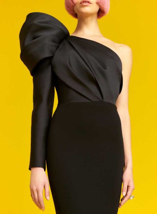 Красива дълга черна рокля Solace London