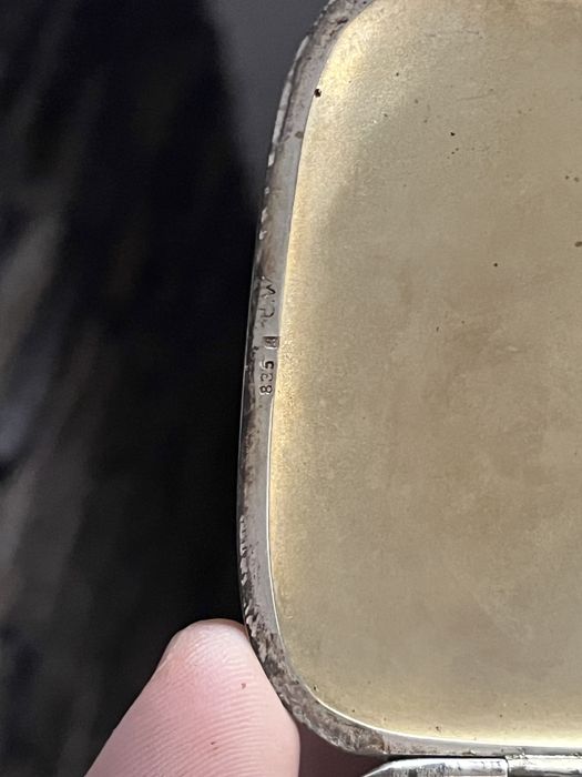 Tabachera argint 1920 835 S C.W