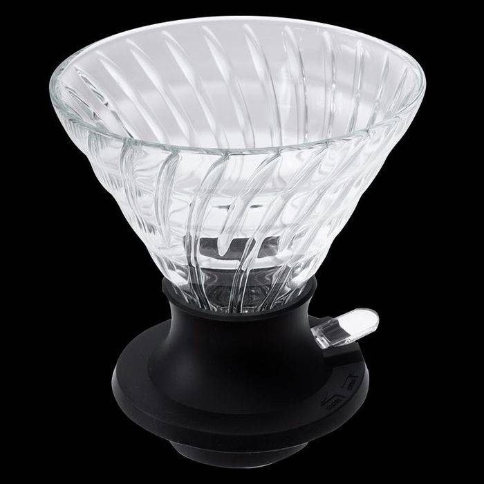Hario V60 Switch — дрипер immersion + pour-over, стъкло, 02 (включва 40 филтъра)