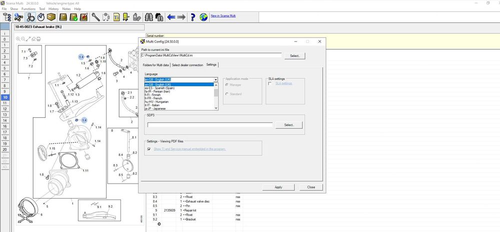 Instalare Scania Multi 2024.10 manuale de reparatii, catalog de piese