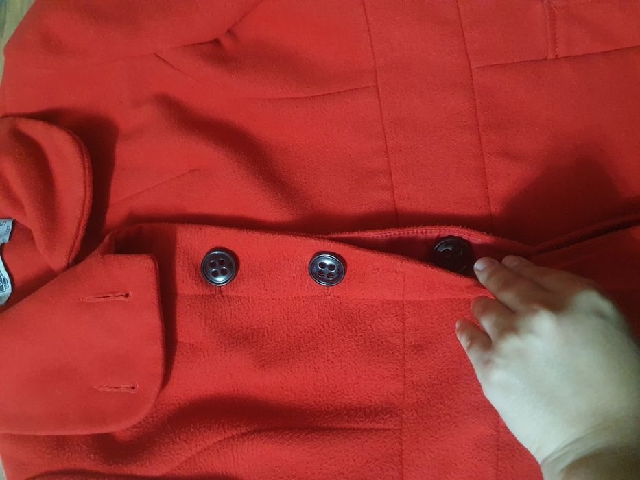 Palton rosu mărimea S