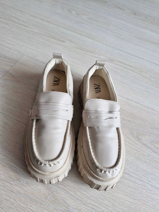 Mocasini din piele Zara 38