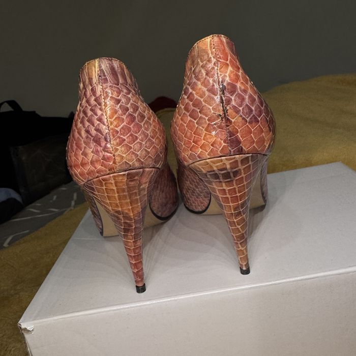 Pantofi stiletto piele naturală