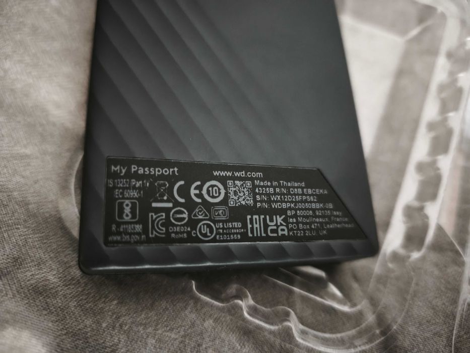 Външен хард диск WD My Passport, 5TB, USB 3.2 Gen 1 - 138€ - гаранция