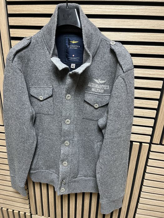 Aeronautica Militare : Wool Jacket - Вълнено яке/жилетка 52/Л Оригинал