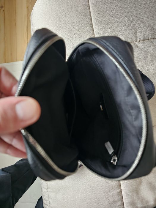 Мъжка чанта BOSS genuine leather Original