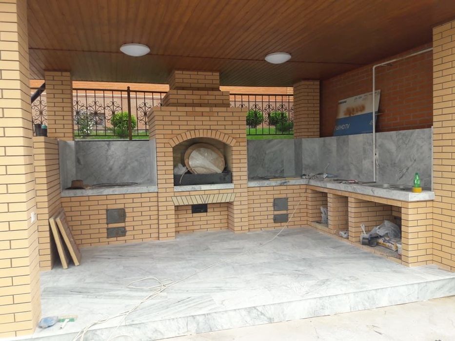 Барбюку казан ужак летний кухня ишлимиз