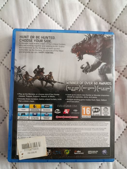 Видеоигра EVOLVE за Ps4