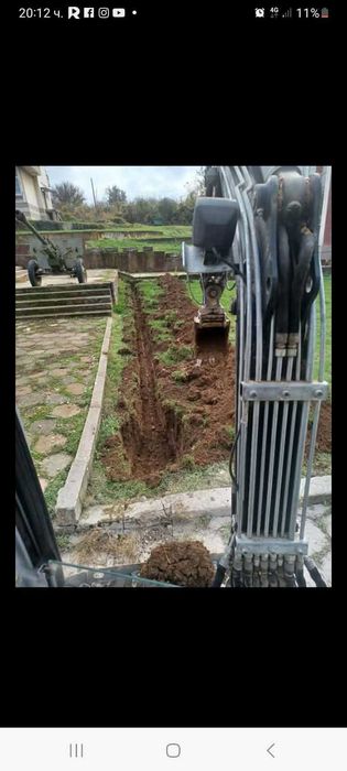 Услуги с мини Багер и самосвал