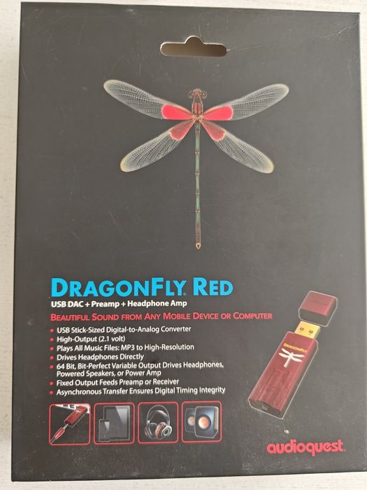 Amplificator de casti si DAC AudioQuest DragonFly Red