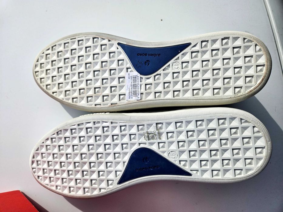 Björn Borg Стилни бели кожени спорти обувки.46номер