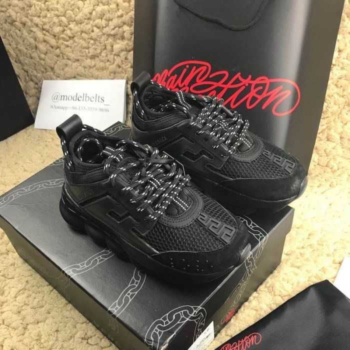 Sneakers Versace Chain Reaction Black -NEW (36-45)