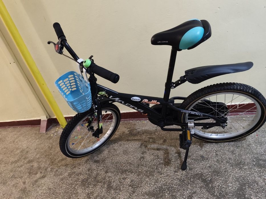 Bicicletă copii 16 inch Velors + coș + apărători – stare excelentă