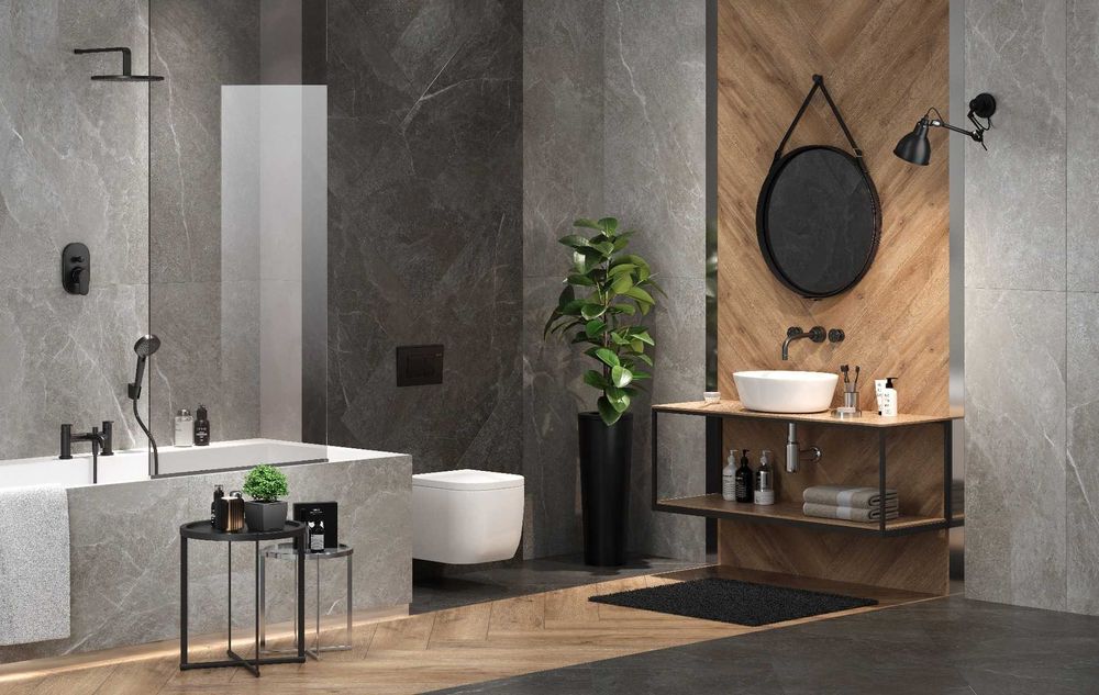 Gresie Mariya Anthracite F P 600x1200x8 R Mat