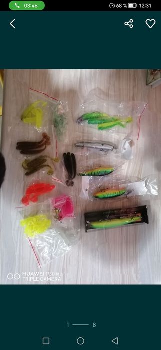 Voblere și jiguri plus trusa.