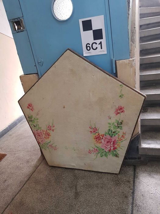 Masa Lemn - De joc - Poker format Pentagon 5 Laturi - Parti - Fetru