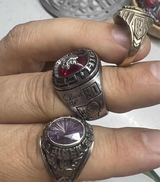 Кольца кубки . Золото и металл . 1934г