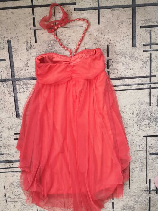 Официална розова рокля