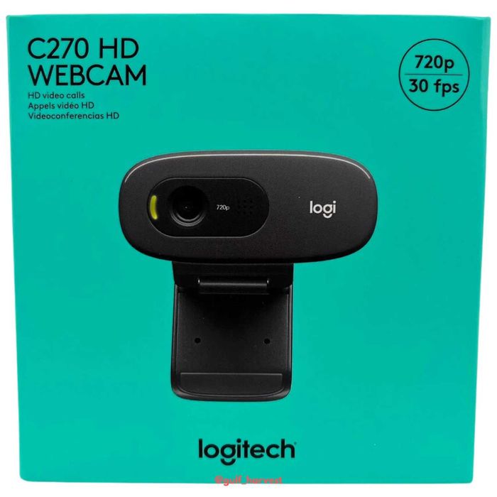 Веб-камера Logitech C270 HD 720p/30fps, фокус постоянный