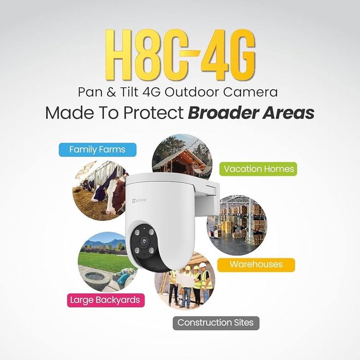 Ezviz CS-H8C  4G  (3mp) Wi/Fi kamera . Для дома.