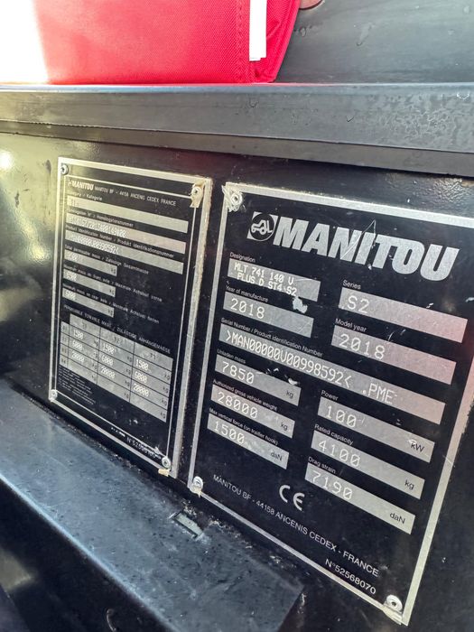 Manitou MLT741 V+ 140 cai an 2018 ore 5000 service total facut