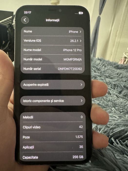 Iphone 12 PRO Graphite 256gb