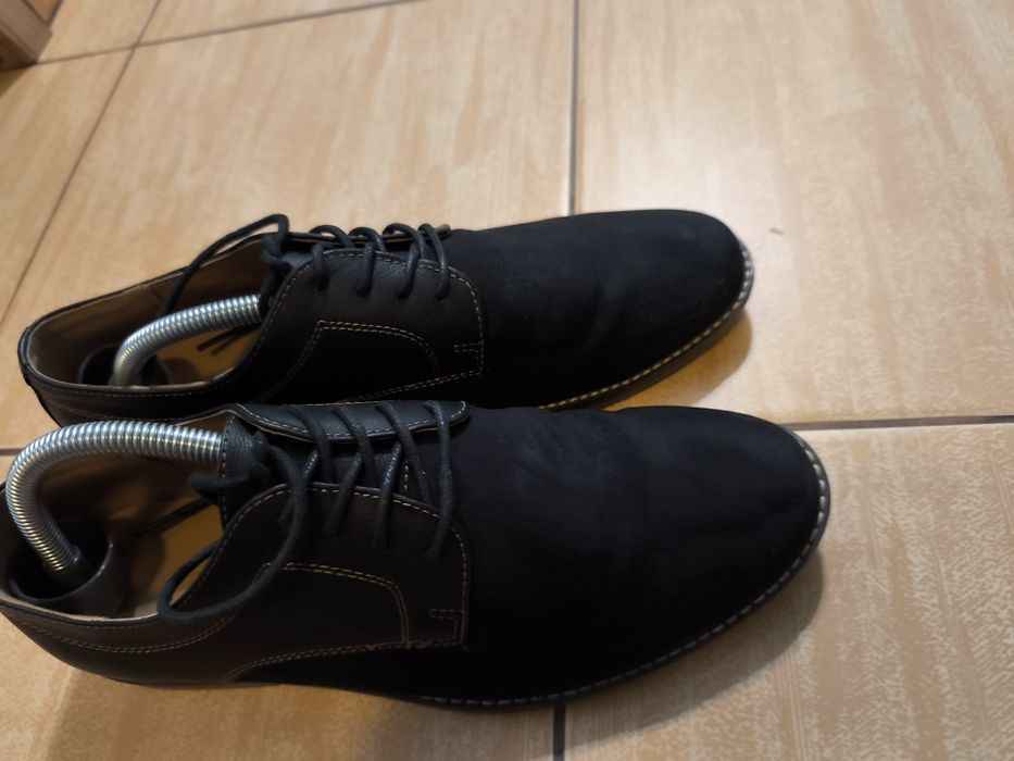 Pantofi piele intoarsa Ottimo Maro Inchis 41