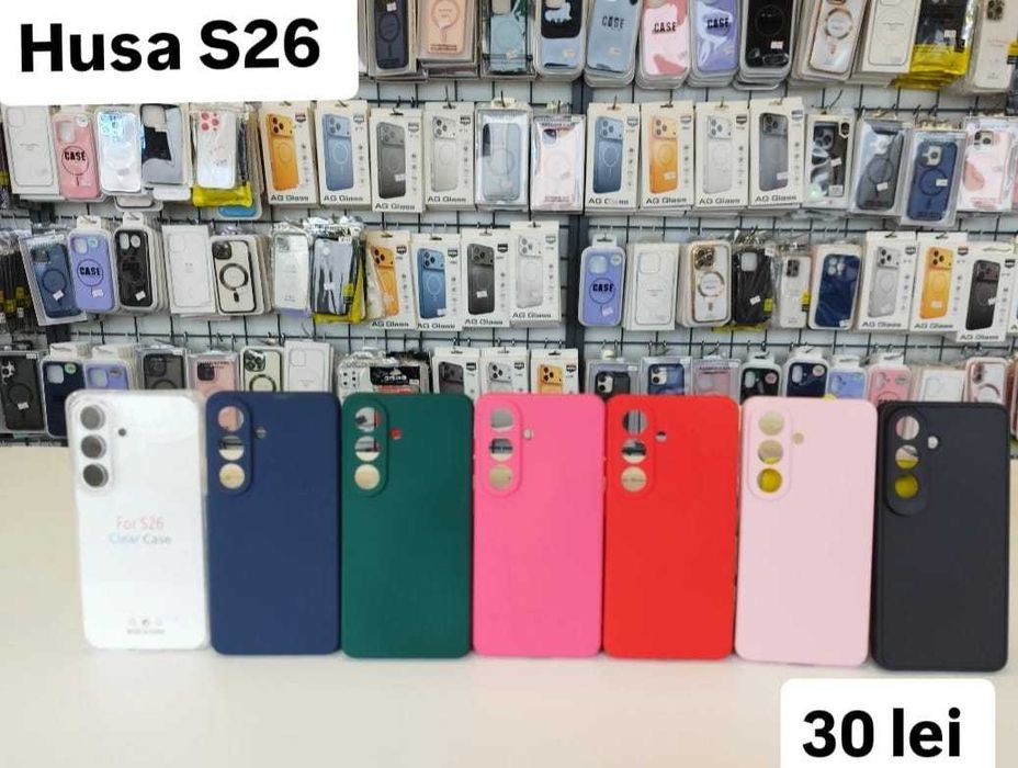 Husă silicon, folie, cablu, încărcător Samsung S 26
