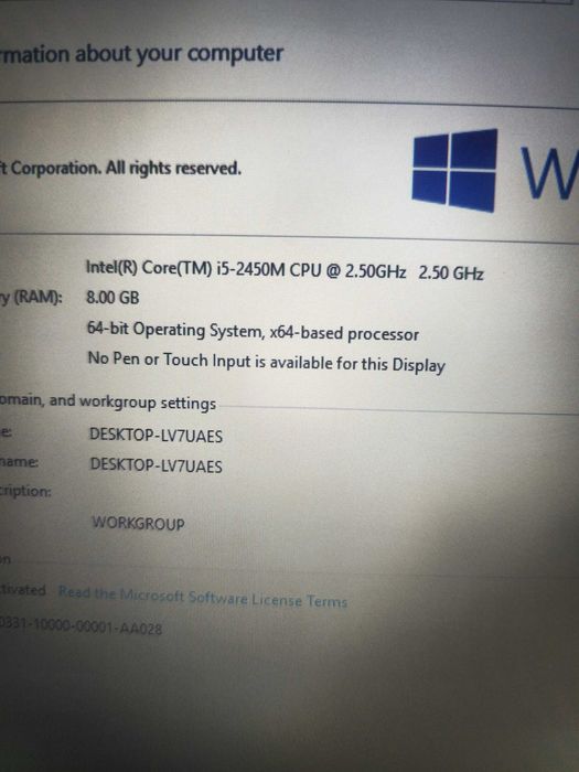 Laptop Hp i5 gen 2