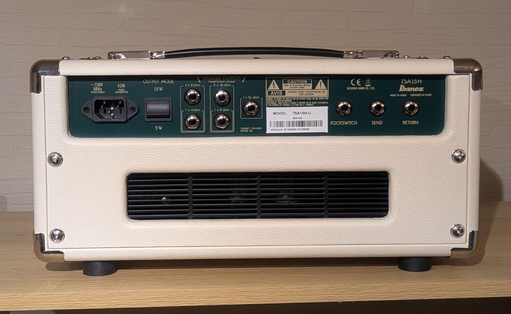 Ibanez TSA15H – amplificator cu tuburi + Tube Screamer+Footswitch