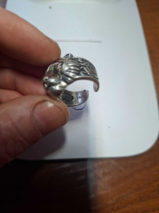 Кольцо печатка Тигр