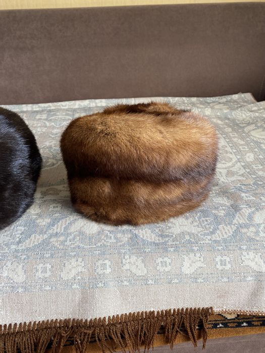 Норковые шапки Норка бас киімдер