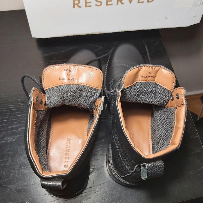 Ghete din piele naturala RESERVED, marimea 42