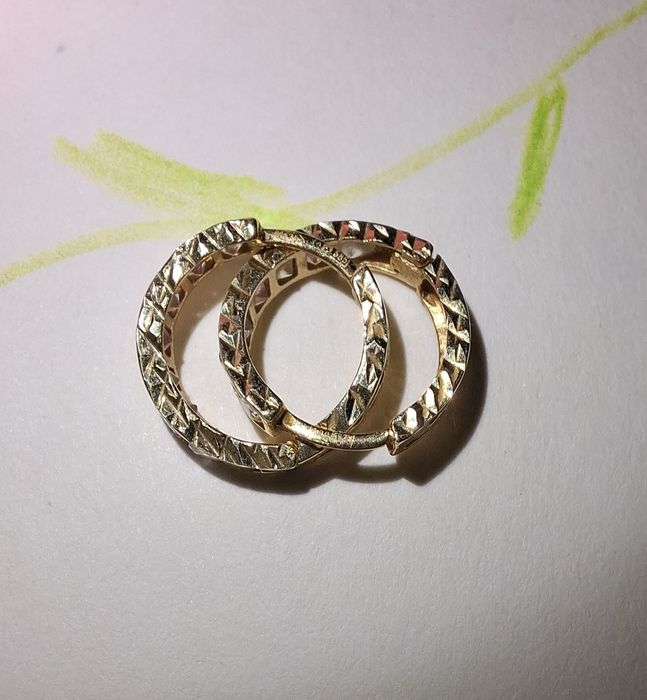 Золотые серьги 585  детские