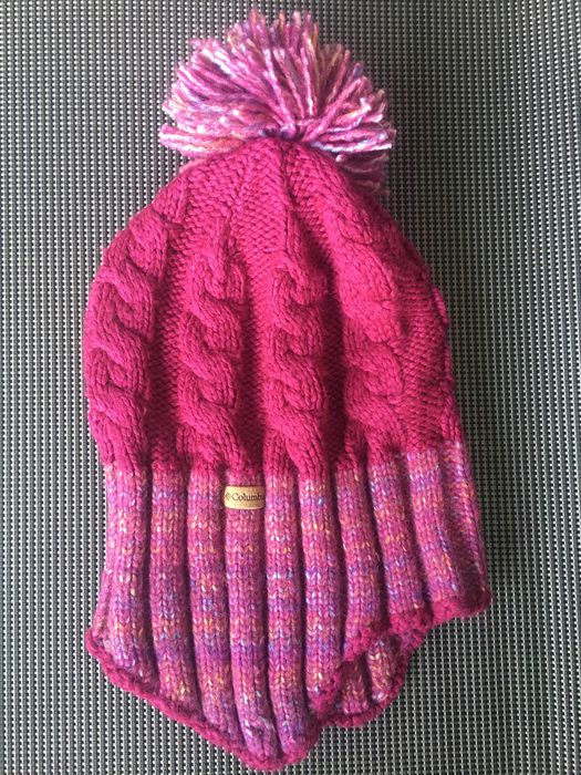 Fes/caciula iarna unisex, brand 'Columbia', roz inchis