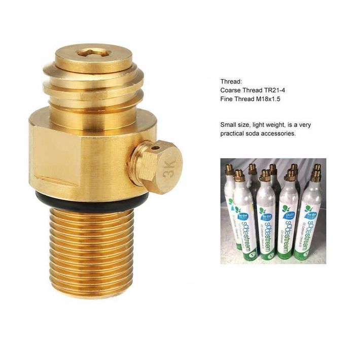 Supapa / Valva Co2 butelie SodaStream-Soda Club-Grohe REINCARCABILA