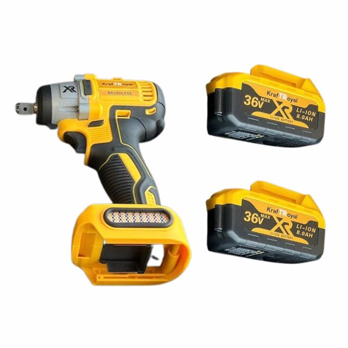 Акумулаторен Ударен Гайковерт KRAFT ROYAL 36V, 8Ah + 35 Части