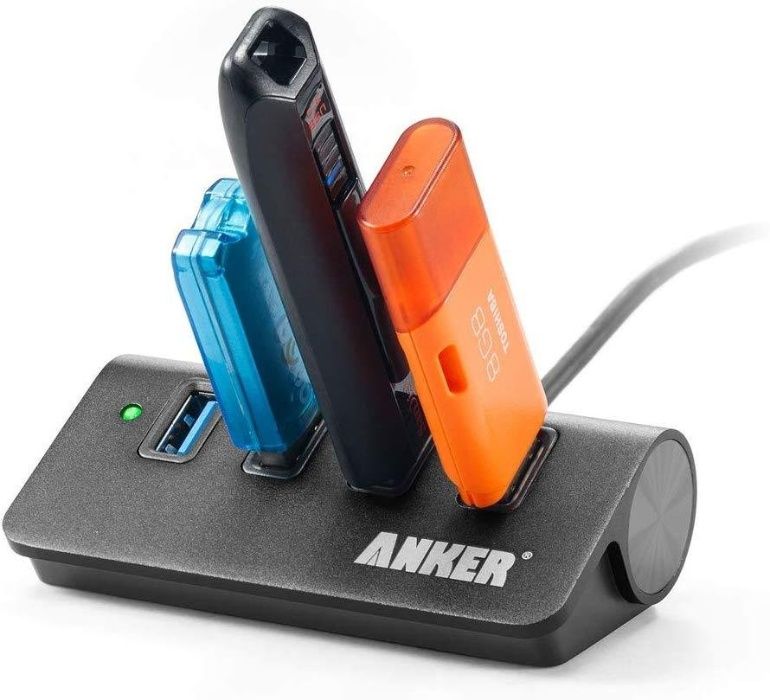 Anker USB 3.0 Hub с 4 USB-A извода, до 5000 Mbit/s (3.1 Gen 1)