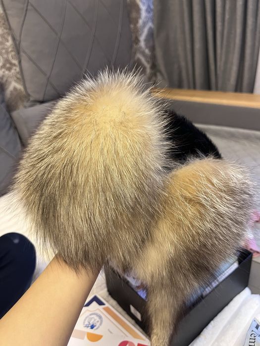 Норковая шапка с песцом