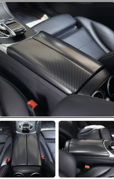Carbon Fiber Console Подлакътник Mercedes E300 E350 E400 w213