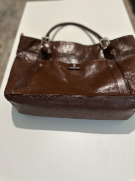 Сумка кожаная Massimo Dutti